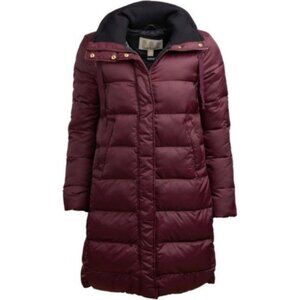 NWT Barbour 8 Weatheram Quilted Coat Burgundy Red